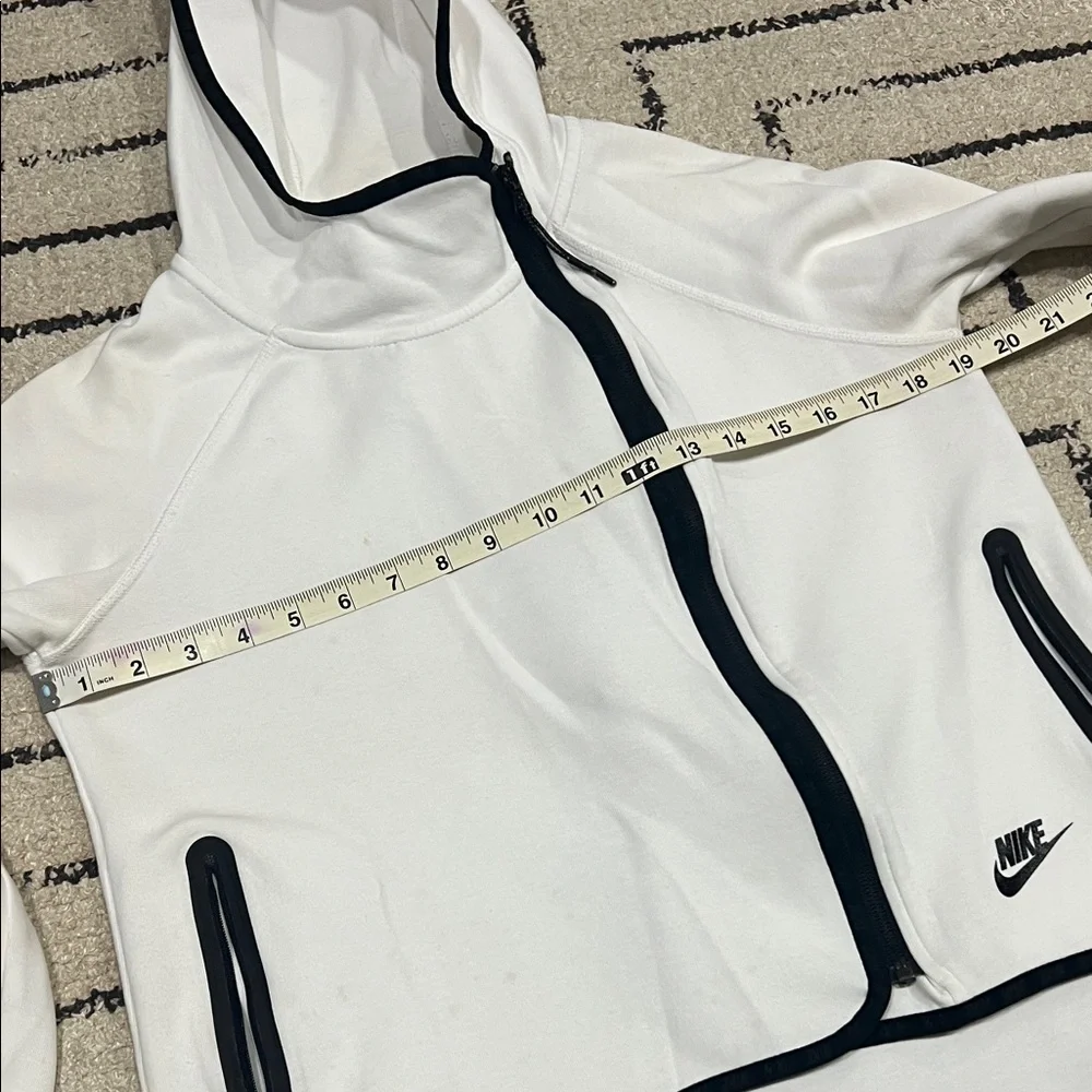 Nike White Hoodie with Black Accents